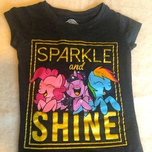🌻My little pony Girls XS Heather grey tee